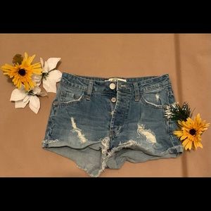 Ripped Jean shorts